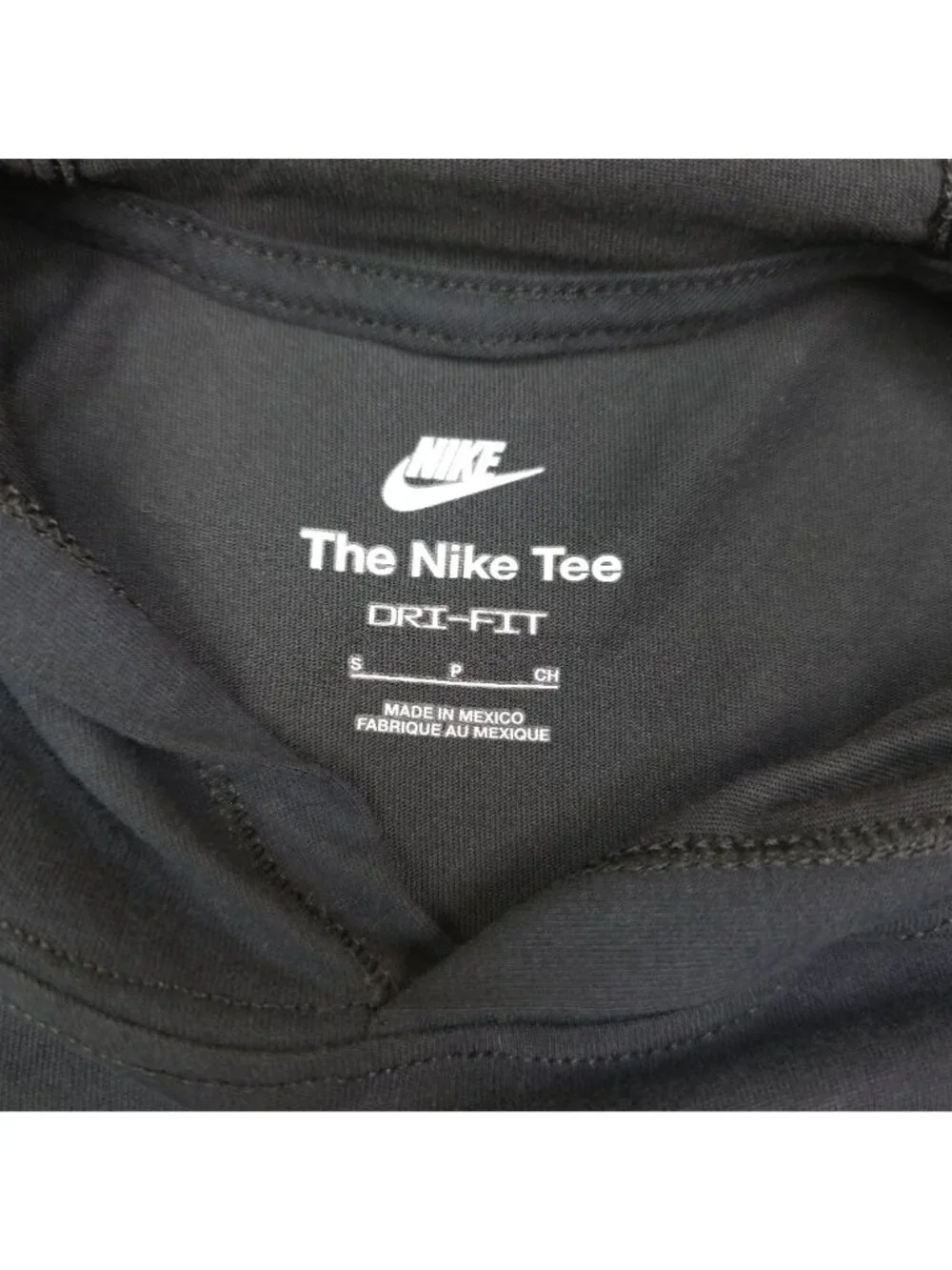 Nike Mens Dri-FIT Long Sleeve Hoodie Tee Shirt Size Small Black
